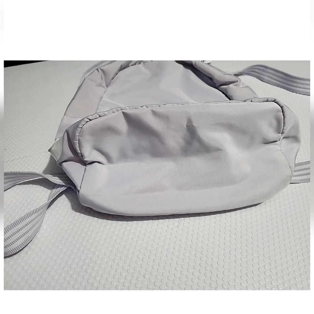 Adidas Pre Owned Linear Mini Backpack purple hue fair Condition Stains On Back - Picture 7 of 16